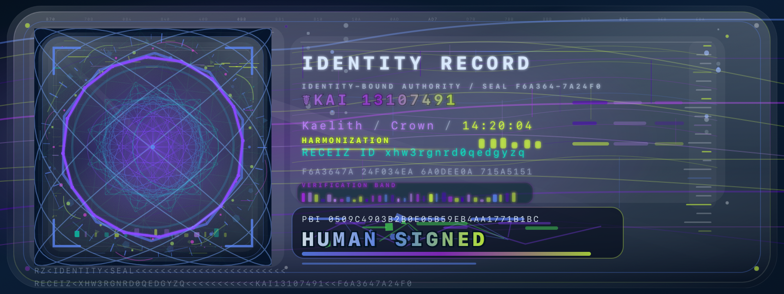 Signed Identity Record xhw3rgnrd0qedgyzq artwork