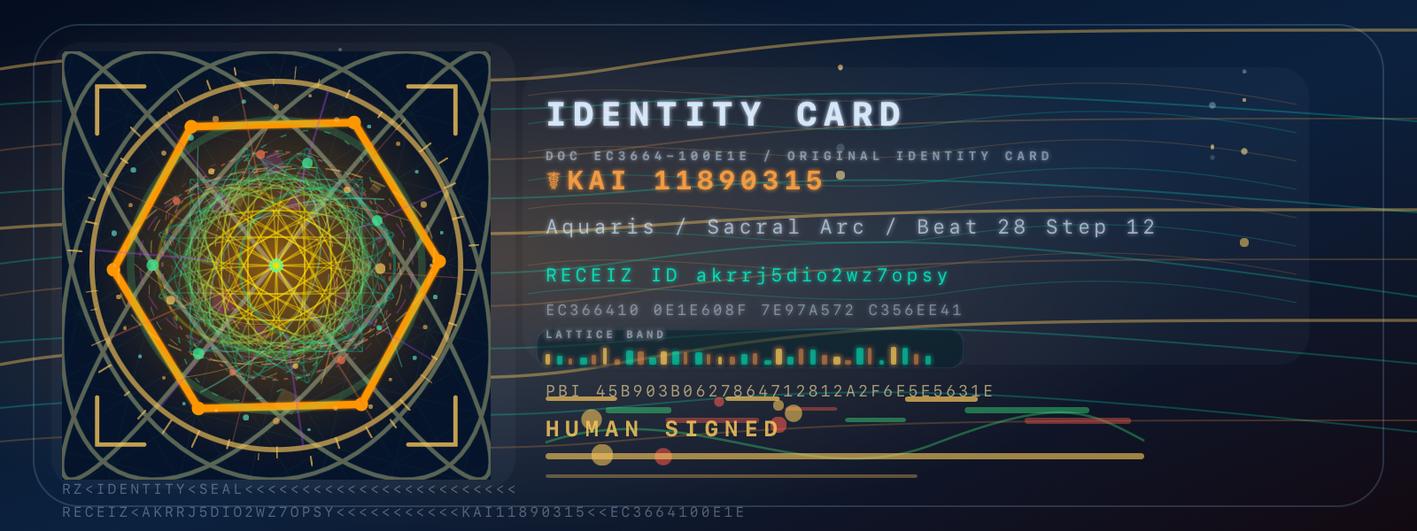 Signed Identity Card akrrj5dio2wz7opsy artwork