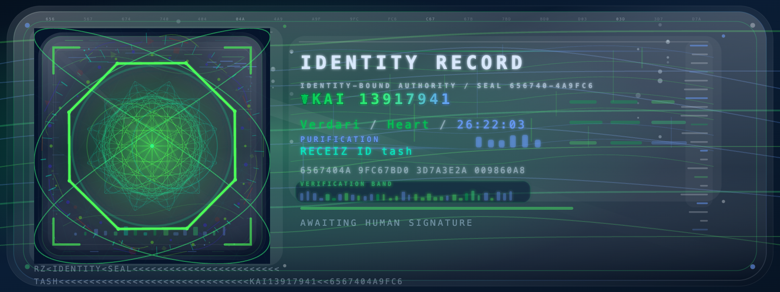 Identity Record tash artwork