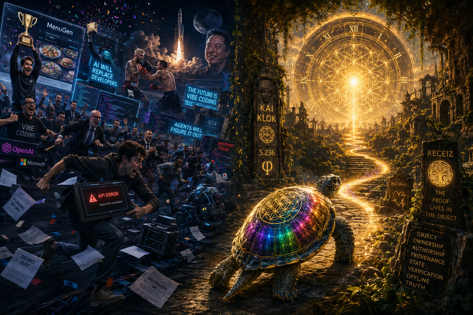 The Turtle, the Menu, and the Clock artwork