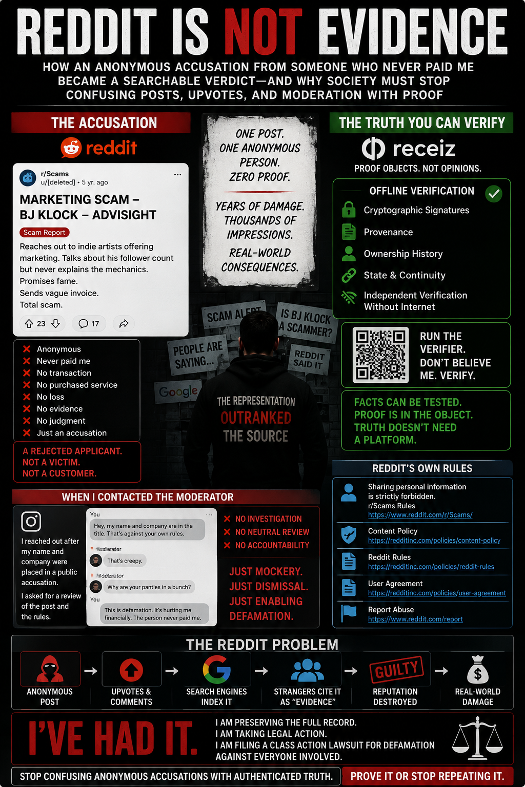 Reddit Is Not Evidence artwork