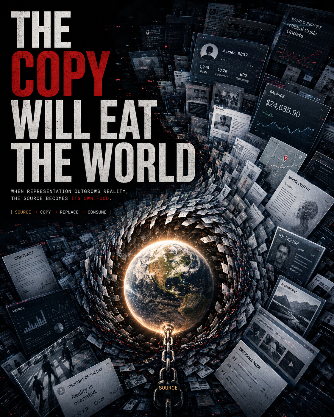 THE COPY WILL EAT THE WORLD artwork
