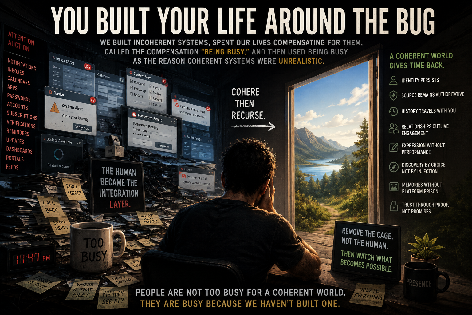 YOU BUILT YOUR LIFE AROUND THE BUG artwork
